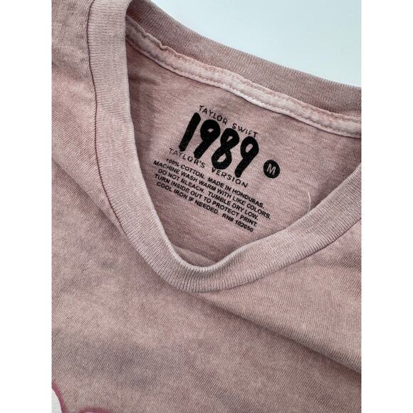 Taylor Swift 1989 Pink T Shirt Size Medium - Picture 3 of 3